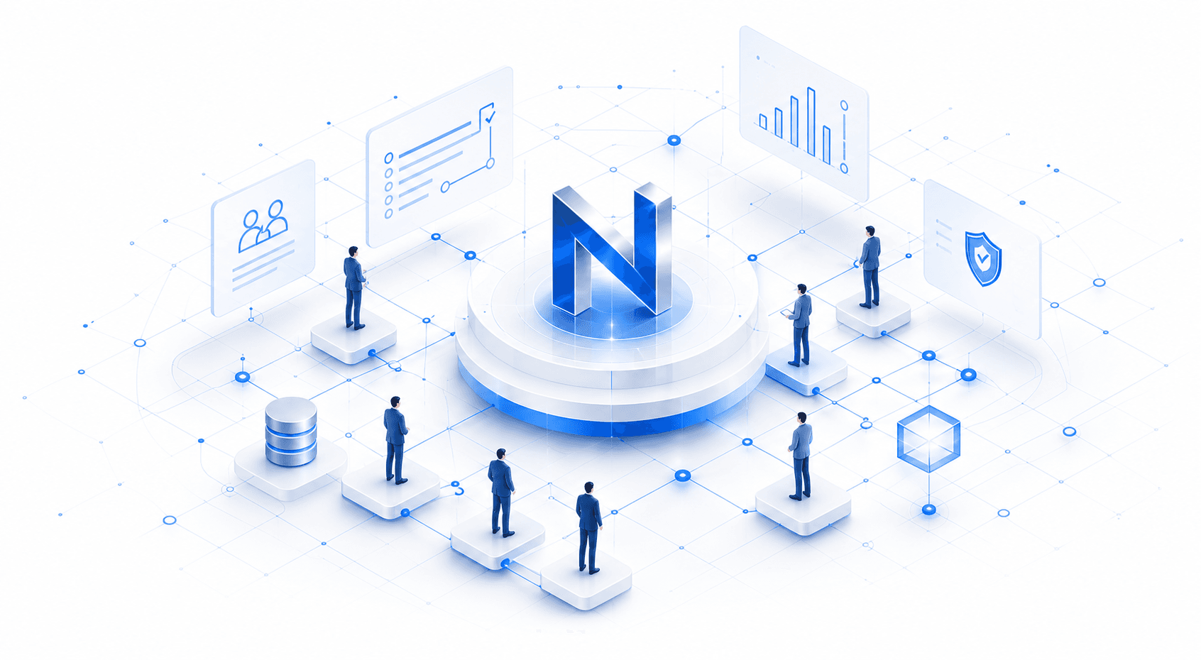 Noemergis teams collaborating around a connected product platform