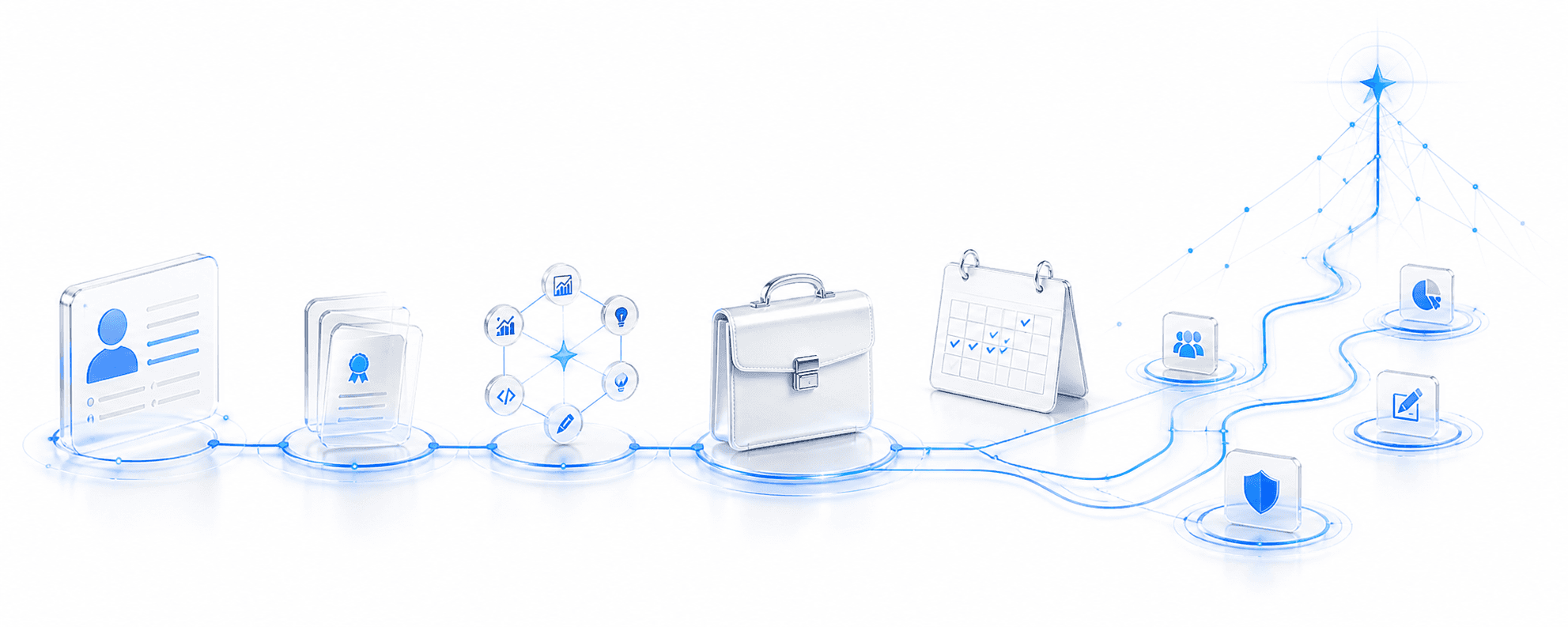 Noemergis Career workflow illustration